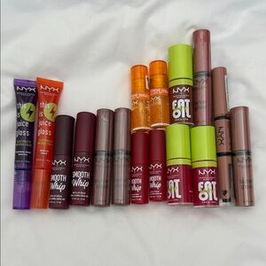 NYX 16 Piece Lip Gloss and Lip Cream Set - Assorted Colors